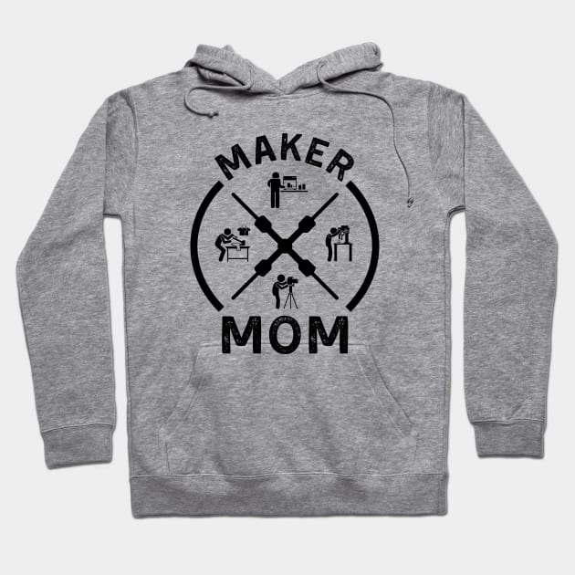 Maker Mom Alt Hoodie by ZombieTeesEtc